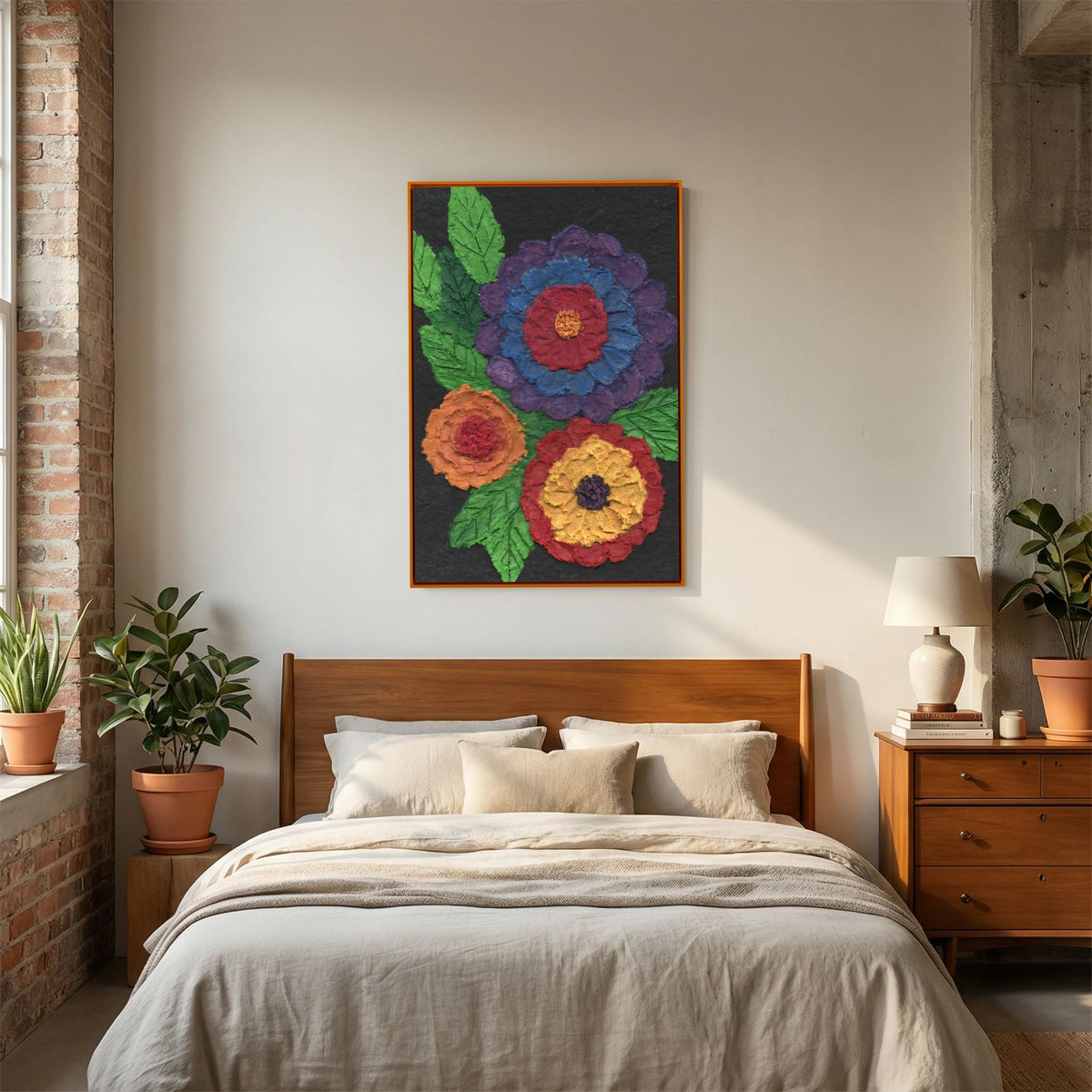 "Blooming in Three Dimensions" (canvas)