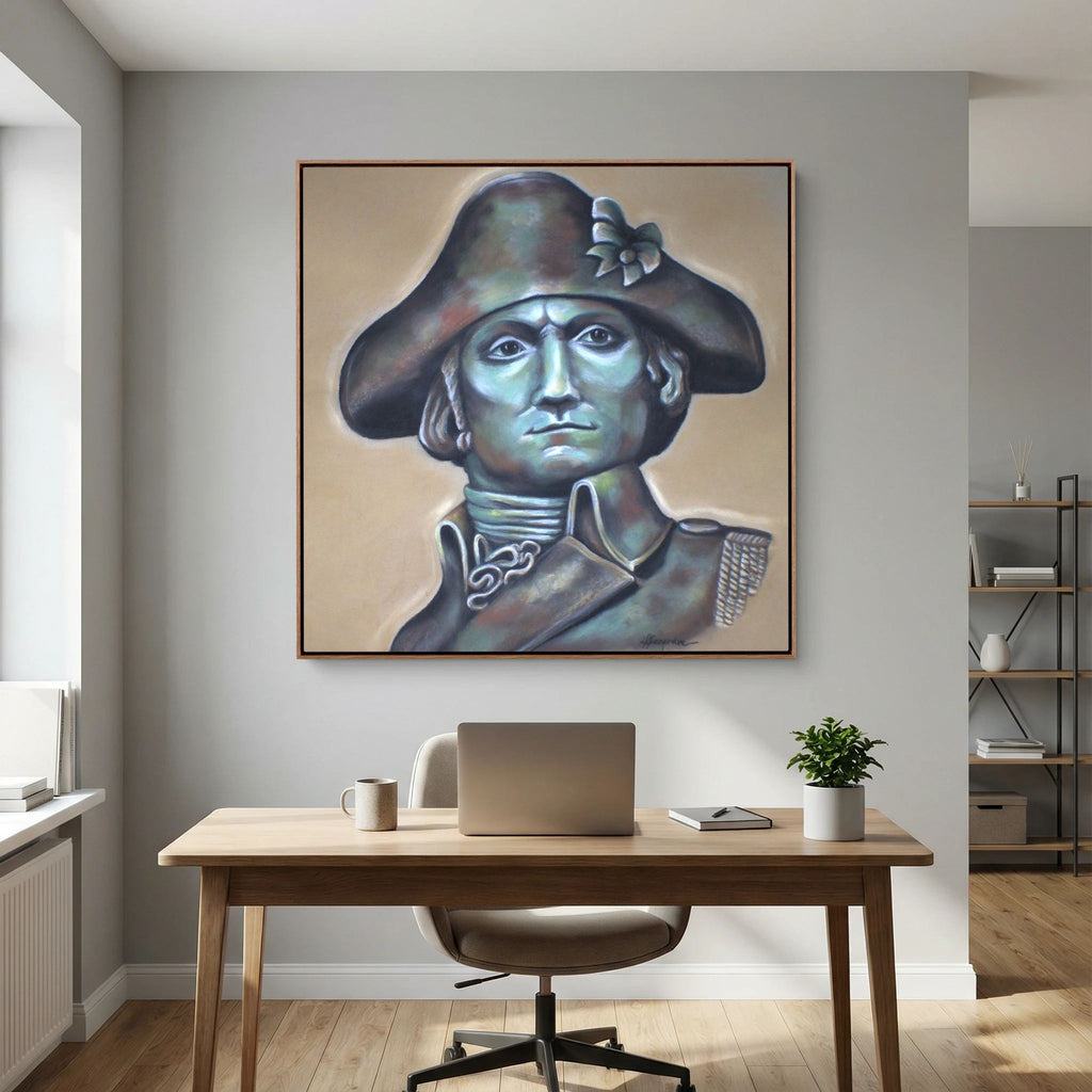 "Founding Father of Freedom" (canvas square)