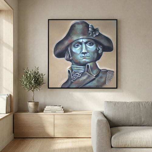 "Founding Father of Freedom" (canvas square)