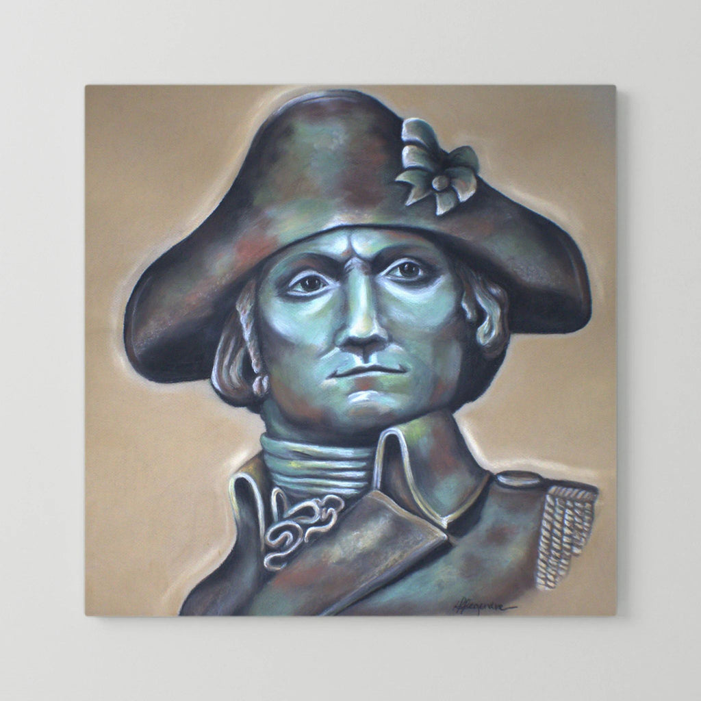 "Founding Father of Freedom" (canvas square)
