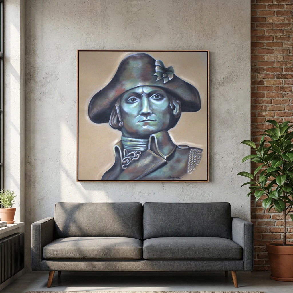 "Founding Father of Freedom" (canvas square)