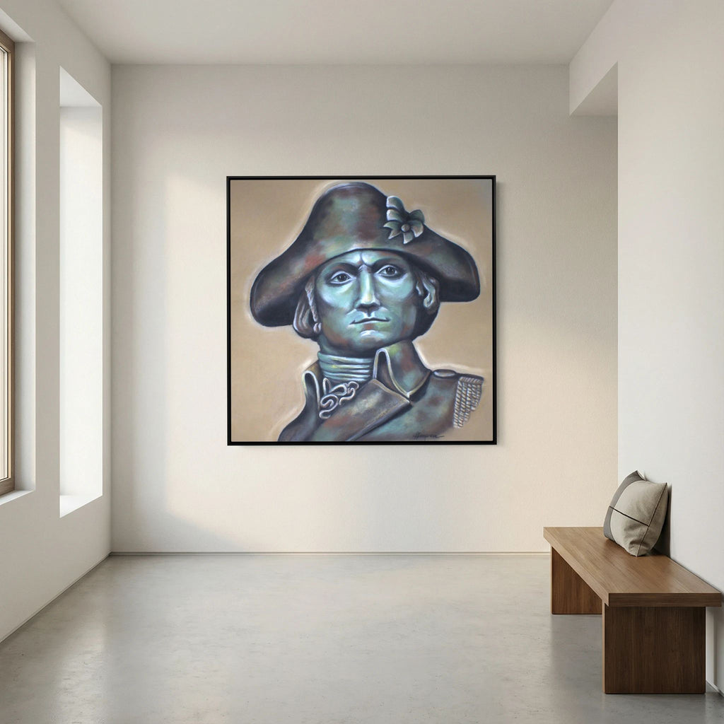 "Founding Father of Freedom" (canvas square)