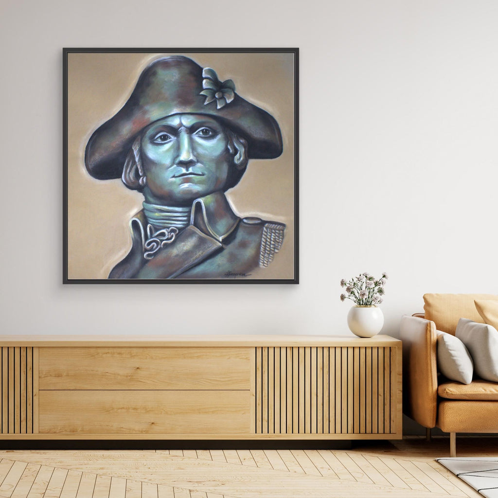 "Founding Father of Freedom" (canvas square)